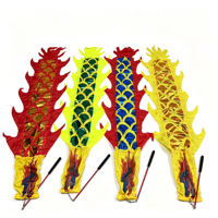 Ruban lumineux LED pour danse du dragon, idéal pour Halloween, festivals et soirées en plein air, accessoires de danse Poi LED