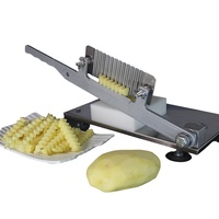 Couteau à vague portatif professionnel pour la cuisine petit outil coupe-légumes trancheuse à croustilles avec fonction de coupe des rides