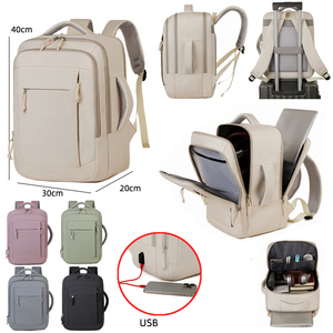 Zaino da Viaggio Personalizzabile, Resistente e di Grande Capacità, Borsa da Cabina 40x30x20 Sotto il Sedile Ryanair, USB, Impermeabile, per <span class=keywords><strong>Laptop</strong></span> - Product Image 2