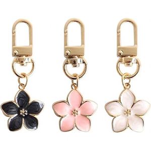 New Cross-border Hot Sale Korean Style Butterfly Charm Keychain Pearl Rhinestones Birthday Christmas Valentine <b>Gift</b> for Women - Product Image 1
