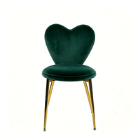 Tabouret de coiffeuse en forme de cœur, personnalisable, avec support en métal doré robuste, pour chambre à coucher, mobilier de maison