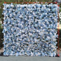 Décorations Murales Florales de Roses Blanches Artificielles pour Photographie, Toiles de Fond Photo, Décoration de Fête d'Anniversaire, Fleurs de Mariage