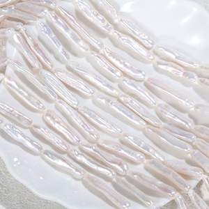 Perlas de Agua Dulce Barrocas Hechas a Mano al por Mayor, Accesorios para Hacer Joyas, Collar, Aretes, Cuentas, Perlas Sueltas de Pipa con Luz Intensa, Naturales - Product Image 4