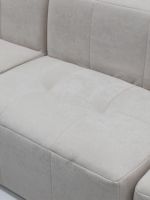 Canapé d'Angle Modulable en Tissu Italien Moderne et Minimaliste, Trois Places, Pour Petits et Grands Salons, Fonction Inclinable