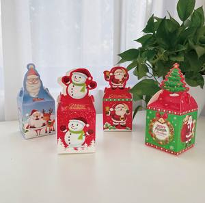 Vente en gros de boîtes-cadeaux de Noël écologiques sacs-cadeaux créatifs pour bonbons papier d'impression numérique matériel de réveillon de Noël <span class=keywords><strong>Apple</strong></span> Design - Product Image 5