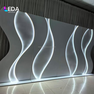 LEDA Custom Modern White Acrylic Arch <b>Standing</b> <b>Backdrop</b> PVC Acrylic <b>Wedding</b> <b>Backdrop</b> for <b>Wedding</b> Party Celebration - Product Image 2