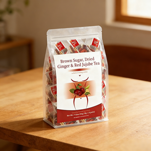 Té de Jujuba Roja con Jengibre Seco y Azúcar Moreno Orgánico Premium OEM, 20 Bolsitas, Favorece la Comodidad Menstrual, Calor y Bienestar Diario - Product Image 2