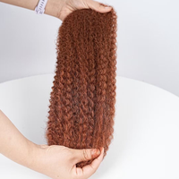 Cheveux humains péruviens 100 % vierges Remy en gros à prix abordable, cheveux afro crépus en vrac pour dreadlocks, extensions de cheveux souples pour locs