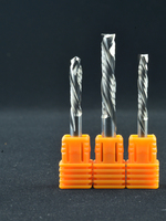 3.175 4 6mm haut et bas coupe deux cannelures spirale carbure fraise outils pour CNC routeur Compression bois fraise en bout Cutter