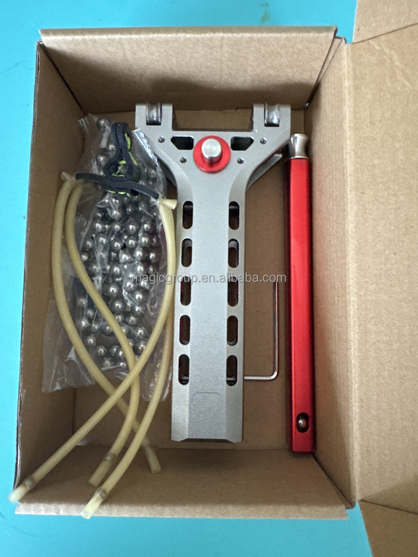 1slingshot+2rubber+2magazine+200steel