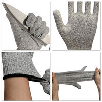 Gants anti-coupure Weston à prix abordable, niveau 5, en HPPE, ambidextres, épaisseur 3 mm, pour la découpe alimentaire et le nettoyage du poisson