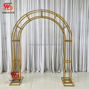 Vàng mịn kim loại đứng đám cưới đứng đám cưới Backdrop Đảng đứng lễ vòm cho trang trí đám cưới - Product Image 6