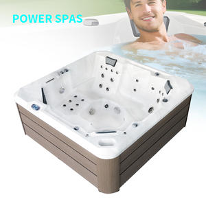 Baignoire de massage pour spa Whirlpool Bain à remous <span class=keywords><strong>Balboa</strong></span> de luxe Bain à remous extérieur avec musique Bluetooth Lumière LED Buse de massage pour 8 personnes - Product Image 1