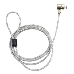 Câble de sécurité antivol durable YH9911 pour ordinateur portable avec deux clés, base universelle à languette, longueur 2m - Product Image 3