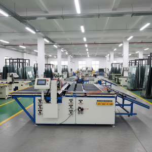 Semi-automatic <b>Laminated</b> Glass Cutting <b>Machine</b> PLC Control Dual Cutters Work Simultaneously to Guarantee Consistent Cutting Sell - Product Image 1