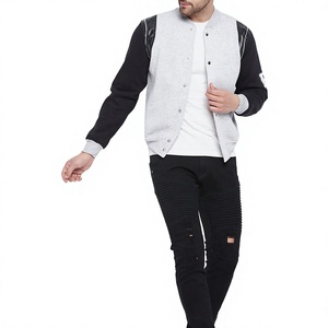 Chaqueta Varsity Personalizada de Algodón y Forro Polar, Teñida, Transpirable, Resistente al Viento, para Hombre, Ropa Urbana de Invierno, Marca Privada OEM - Product Image 6