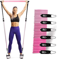 Bandes de Résistance Élastiques en Caoutchouc Robustes pour Fitness Personnalisé, Entraînement de Force, Équipement de Fitness, Barre de Pilates, Ensemble de Bandes de Résistance