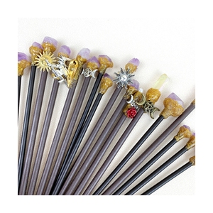 Pasadores de Pelo de Flores de Sol Chinas Coloridas de 18 cm, Estilo Wicca, con Plata, en Oferta - Product Image 6