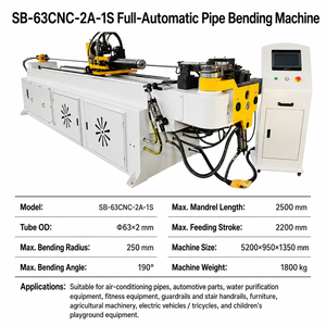 Máquinas Automáticas CNC para Doblar Tubos y Tuberías de Acero Inoxidable, Fabricadas en China, 38/50/63 CNC - Product Image 2