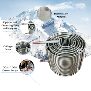 Tubo de Trocador de Calor em Aço Inoxidável com Preço de Fábrica, Alta Resistência à Corrosão, Peças de Aquecedor com 1 Ano de Garantia para Uso Químico e Marítimo - Product Image 2