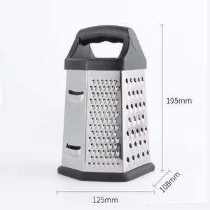 <span class=keywords><strong>Râpe</strong></span> à fromage <span class=keywords><strong>parmesan</strong></span> et légumes <span class=keywords><strong>professionnelle</strong></span> de 8 pouces en acier inoxydable avec poignée - Product Image 5