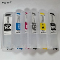 Cartouche d'encre rechargeable WEL-TRY pour traceur HP72 70 727 728 730 745 746 Designjet T790 T1708 T920 T830 T730 T1600 Z2600 Z5600