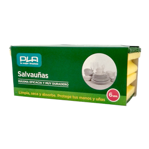 Salviette Salvauñas 6 Pezzi Piccole Verdi, Puliscono, Assorbono, Proteggono Mani e Unghie - Product Image 1