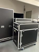 Cabina de DJ LED de Alquiler con Tamaño Personalizado P1.86/P2.5, Mostrador Frontal, Pantalla de Mesa Portátil, Resistente al Agua IP65, Brillo de 1000cd, Adobe RGB 98%