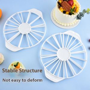 Adjustable 10/12-Slices Cake Divider Food-Safe Plastic Portion <b>Cutter</b> for <b>Bread</b> Mousse Desserts Baking Tool with Safe Slices - Product Image 4