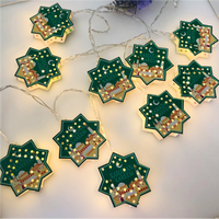 Échantillon Gratuit : Guirlande Lumineuse Personnalisée Ramadan Musulman, Lumières Lune Étoile Château, Décoration Diwali, Guirlande Lumineuse Diya, Lampe Féerique