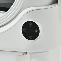 Bac à litière automatique autonettoyant pour chat 60L avec Wi-Fi 2.4G et Bluetooth, bac à litière intelligent avec collecteur de déchets 6L