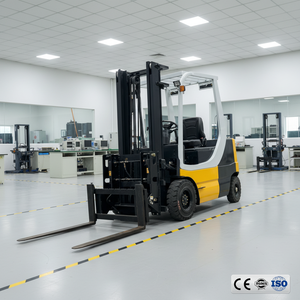 Электрический вилочный погрузчик ZeFeng 2 тонны 4WD с свинцово-кислотной/литий-ионной батареей, цельнолитыми шинами – портативный, для использования в помещении/на улице - Product Image 4