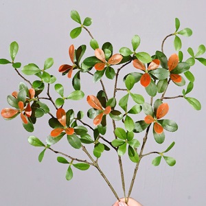 Bouquet de Branches d'Arbres Artificielles Meng Jie, Feuilles en Polyester, Style Nordique, Décoration Murale de Bureau, Composition Végétale - Product Image 4