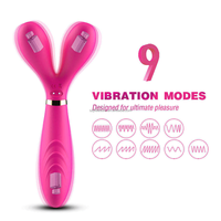 Vibrateur G-Spot en gros, 9 vitesses, rechargeable, en silicone de qualité alimentaire, étanche, jouet pour adultes, masseur vibrant