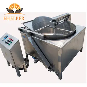 Automatic continuous and batch fryer for fish and chips donut