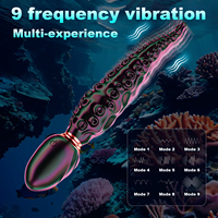 Vibromasseur vibrant en silicone en forme de tentacule de pieuvre, plug anal rotatif, godemiché, masturbateur AV, jouet sexuel pour femme