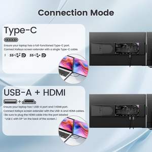 Pour les entreprises de jeux Compatible pour les ordinateurs portables 13 "-17.3" 15.6 "FHD IPS LCD écran d'ordinateur portable panneau <span class=keywords><strong>Double</strong></span> moniteur étendu - Product Image 5