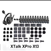 SYNCO Xtalk XPro X13 2.4G Système d'interphone sans fil Full-Duplex Casque pour enregistrement sonore 13 personnes utilisées