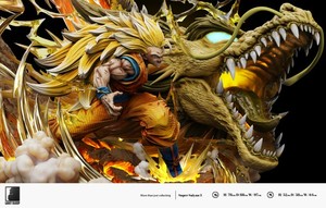 Anime giappone GK LS. Action figure Super three Goku S per la collezione - Product Image 2