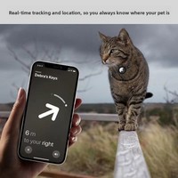 Collier élégant pour chat AirTag, souple, réfléchissant, à dégagement rapide, pour chaton, avec clochette et support de suivi Ming Jia