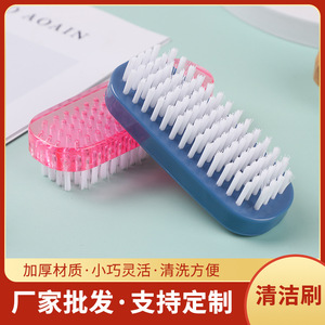Nail <b>Brush</b> Plastic Soft Bristles Flat Head For Nail <b>Dust</b> Cleaning Multiple Colors Customizable - Product Image 4