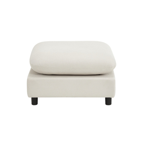 Modern 3-Piece L-Shaped Modular Eco-Friendly Foldable Convertible Sectional <b>Sofa</b> Set with Ottoman - Product Image 5