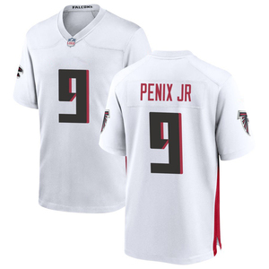Maillots de football américain personnalisés 2025 Atlanta – Tenues brodées pour jeunes avec logos – Blanc - Product Image 6