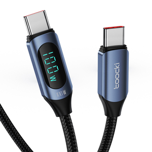 Toocki Liquid Silicone Data <strong>Cable</strong> <strong>USB</strong> <strong>C</strong> to L Fast Charging <strong>Cable</strong> Type <strong>C</strong> to L I Phone <strong>Cable</strong> with Digital Display - Product Image 1