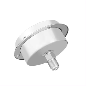 플랜지 가장자리 기기 압력계 2.5% 고정밀 공기 액체 압력 게이지 축 방향 압력 미터 게이지 - Product Image 2