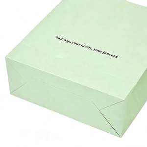 Custom Green Recycled Handle-free Eco-friendly Kraft Paper Shopping <b>Bags</b>, Suitable for Food, Small Accessories, and Other Uses. - Product Image 3