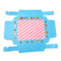 Boîtes d'emballage personnalisées pliables pour chocolats, bonbons, snacks, gommes, biscuits et barres chocolatées avec fenêtre
