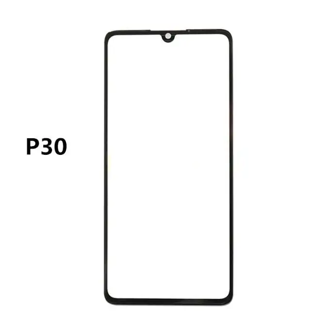 Outer Screen For Huawei P10 P20 Pro P30 P40 Lite E 4G 5G Front Touch Panel LCD Display Glass Cover Repair Replace Parts + OCA
