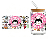 Autocollants de transfert UV DTF à thème artistique Kawaii pour gobelets, autocollants de transfert intégral pour verres de 16 oz, décoration de bouteilles et gobelets, vente en gros
