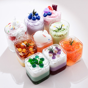 Vela Aromática de Cera de Gel Hecha a Mano con Forma de Helado en Frasco de Vidrio para Decoración del Hogar, Navidad, Halloween, Pascua, Bares - Product Image 4